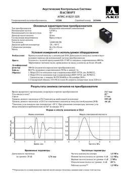 Паспорт преобразователя