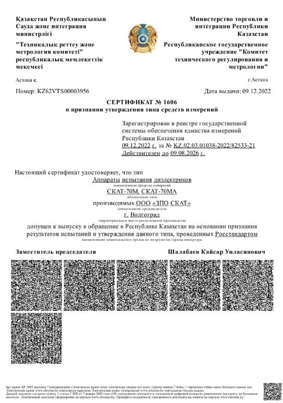 Гос. реестр СИ РК